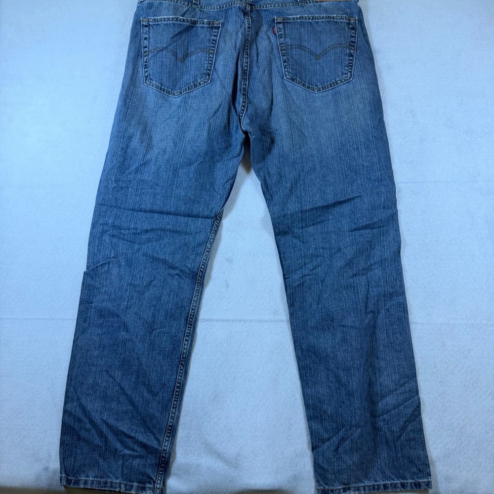Wrangler Cowboy Cut Original Fit Jeans 40x32 Indigo Blue Denim 13MWZPW Mens - Picture 3 of 6